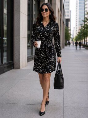 Karl Lagerfeld Long sleeves Shirt Dress - Large